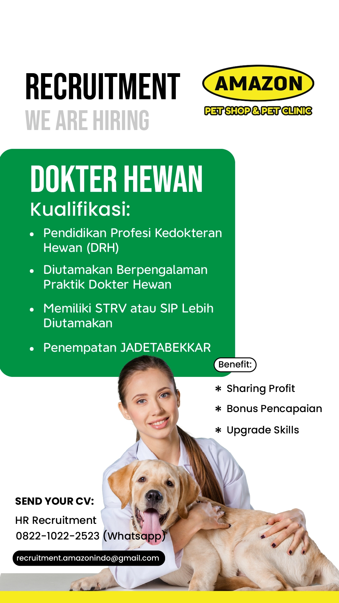 Lowongan Dokter Hewan